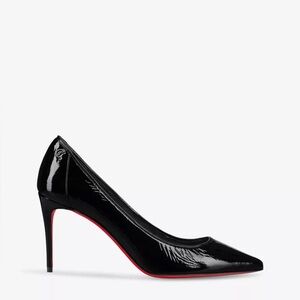 Christian Louboutin sporty Kate 85mm black patent stiletto sz 39.5